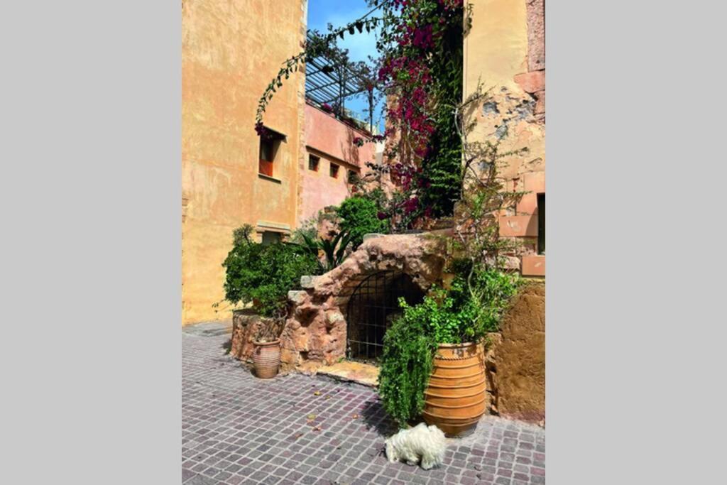 Willa Casa Eva With Outdoor Heated Jacuzzi And Hamam Chania  Zewnętrze zdjęcie